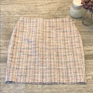 Banana Republic Pink tweed pencil skirt 8P